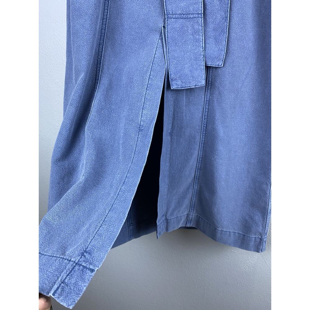 NWT Free People Sz 4 Blueberry Pie Catch Feelings Linen Blend Midi Skirt - Picture 4 of 16